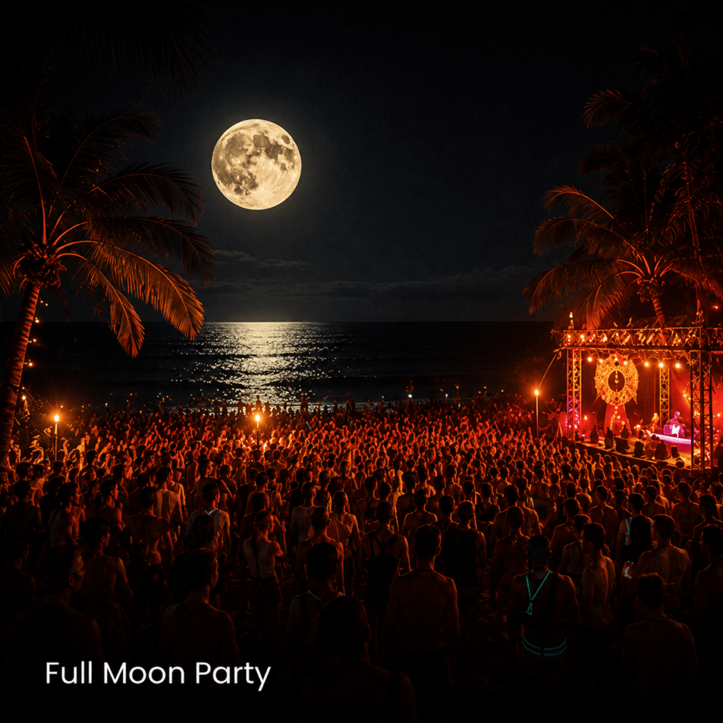 book thailand nightlife parties and events on party hunt in cities like Koh Phangan, Bangkok, Koh Samui, Phuket, Pattaya, Chiang Mai